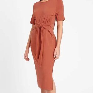Banana Republic Petite Sandwash Modal Twist-Front Dress Size XS